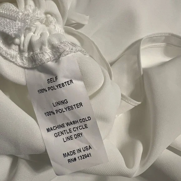 Amanda Uprichard Garcia Mini Dress White Ivory Multiway Tie Open Back Cinched S - Picture 8 of 9